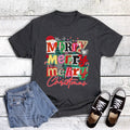 Christmas Merry Stacked Magazine Letters Graphic Tee