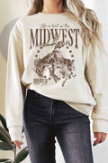 Midwest Rodeo Cowboy Graphic Terry Sweatshirts