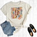 Retro Floral Game Day Football Graphic Tee