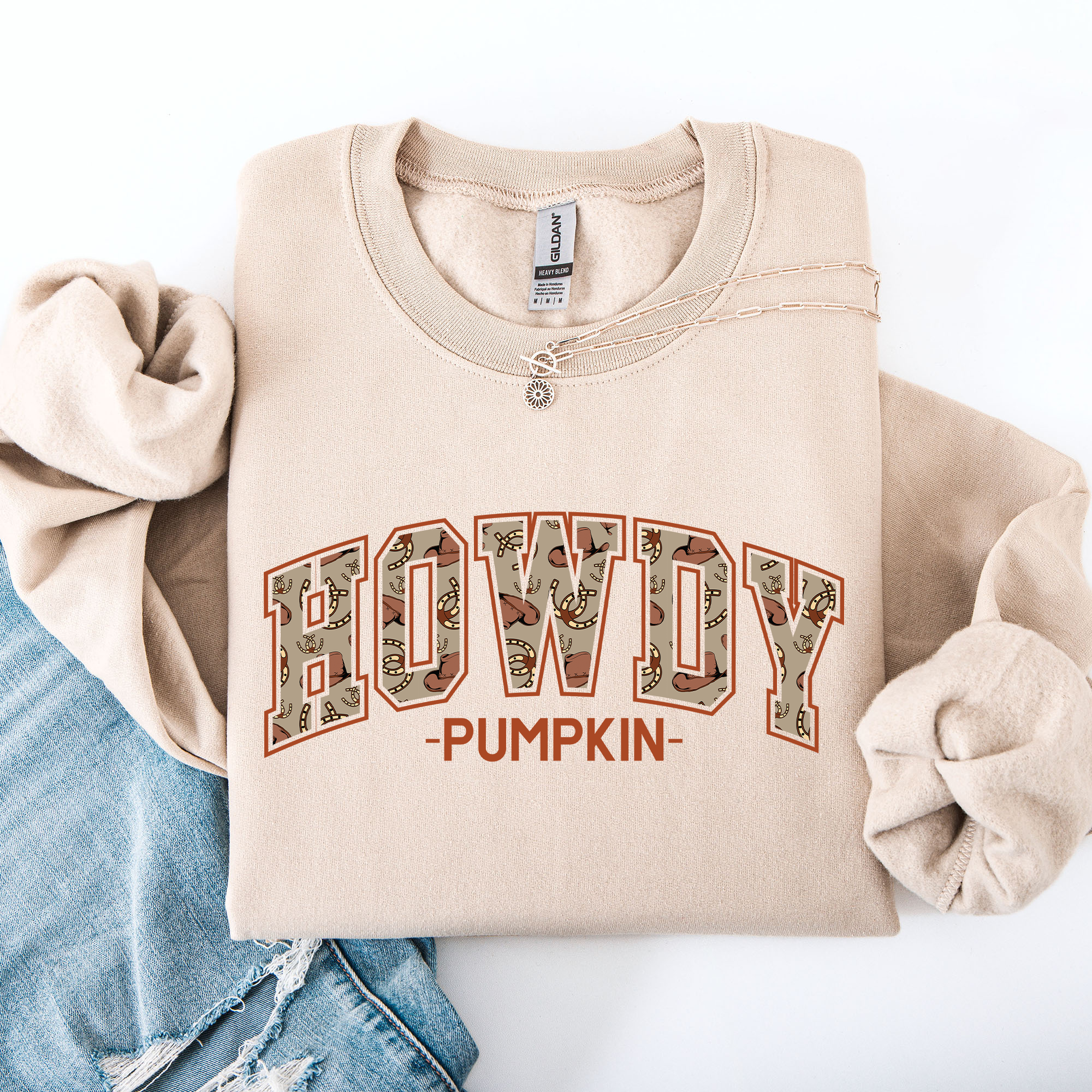 Howdy Pumpkin, Varsity, Collegiate, Fall, Autumn Sweatshirt