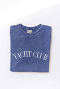 Yacht Club  Mineral Washed Graphic Top
