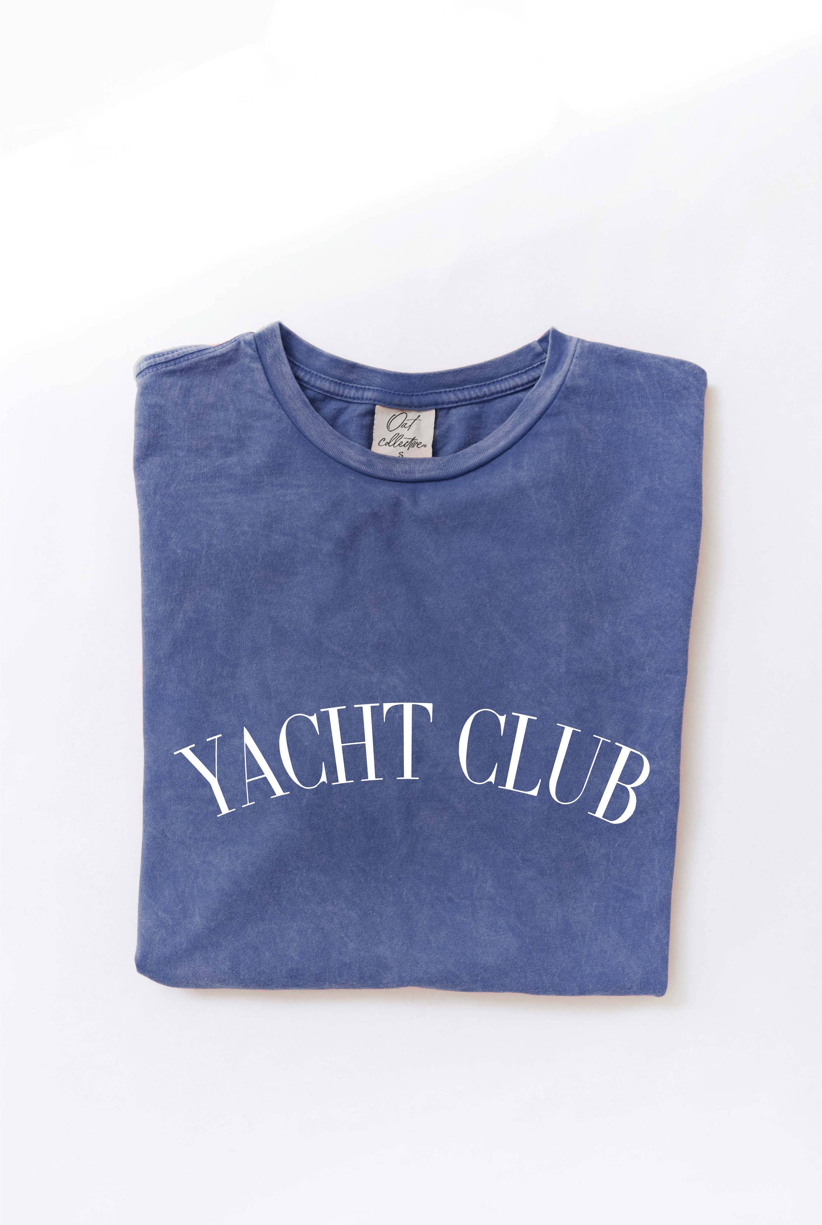Yacht Club  Mineral Washed Graphic Top