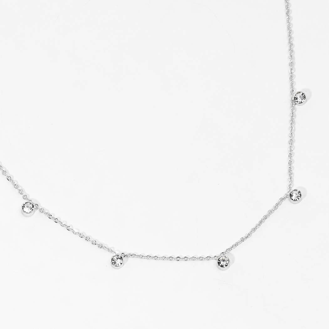 Gold-Dipped Round Accent Necklace