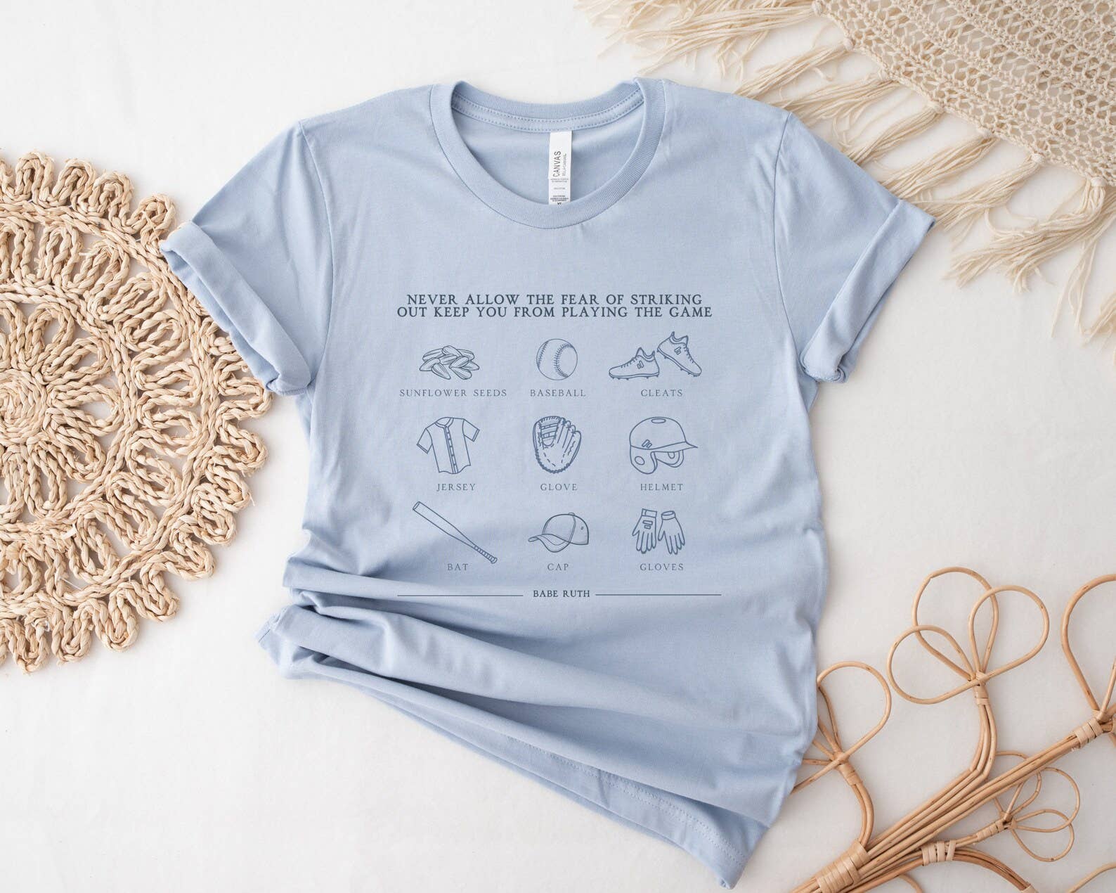 Babe Ruth Quote Baseball T-Shirt