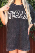 Texas Puff Oversized Mineral Graphic Tshirts