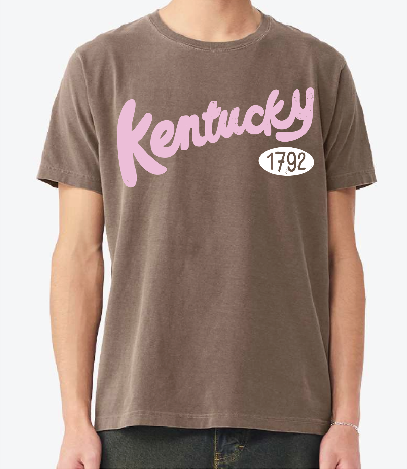 Kentucky 1792 Puff Ink Washed Cocoa Heavyweight Tee