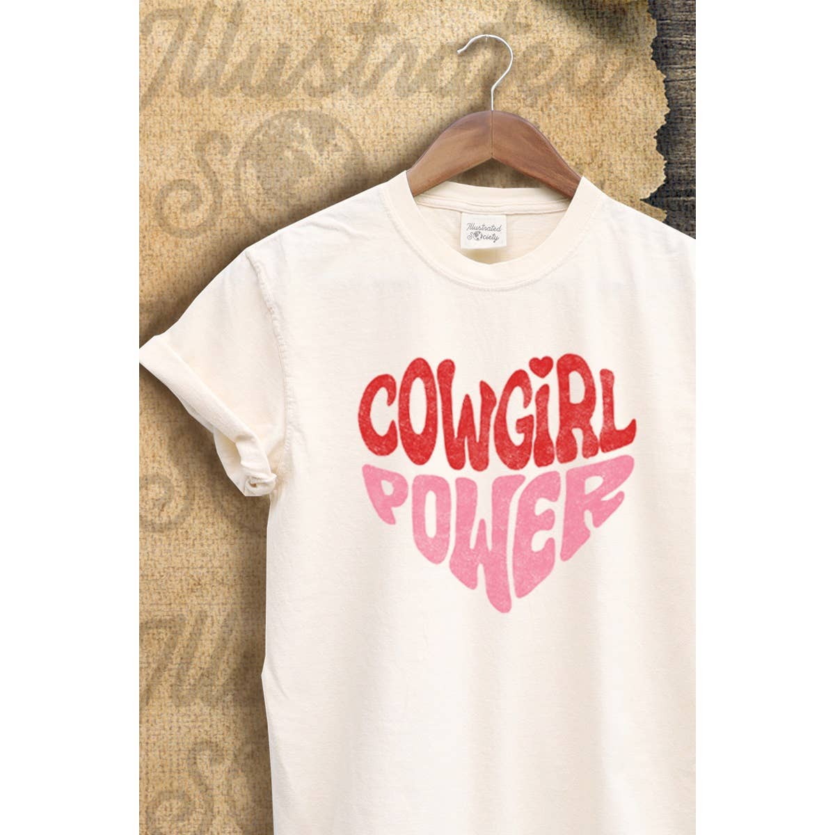Cowgirl Power Vintage Graphic  Tee