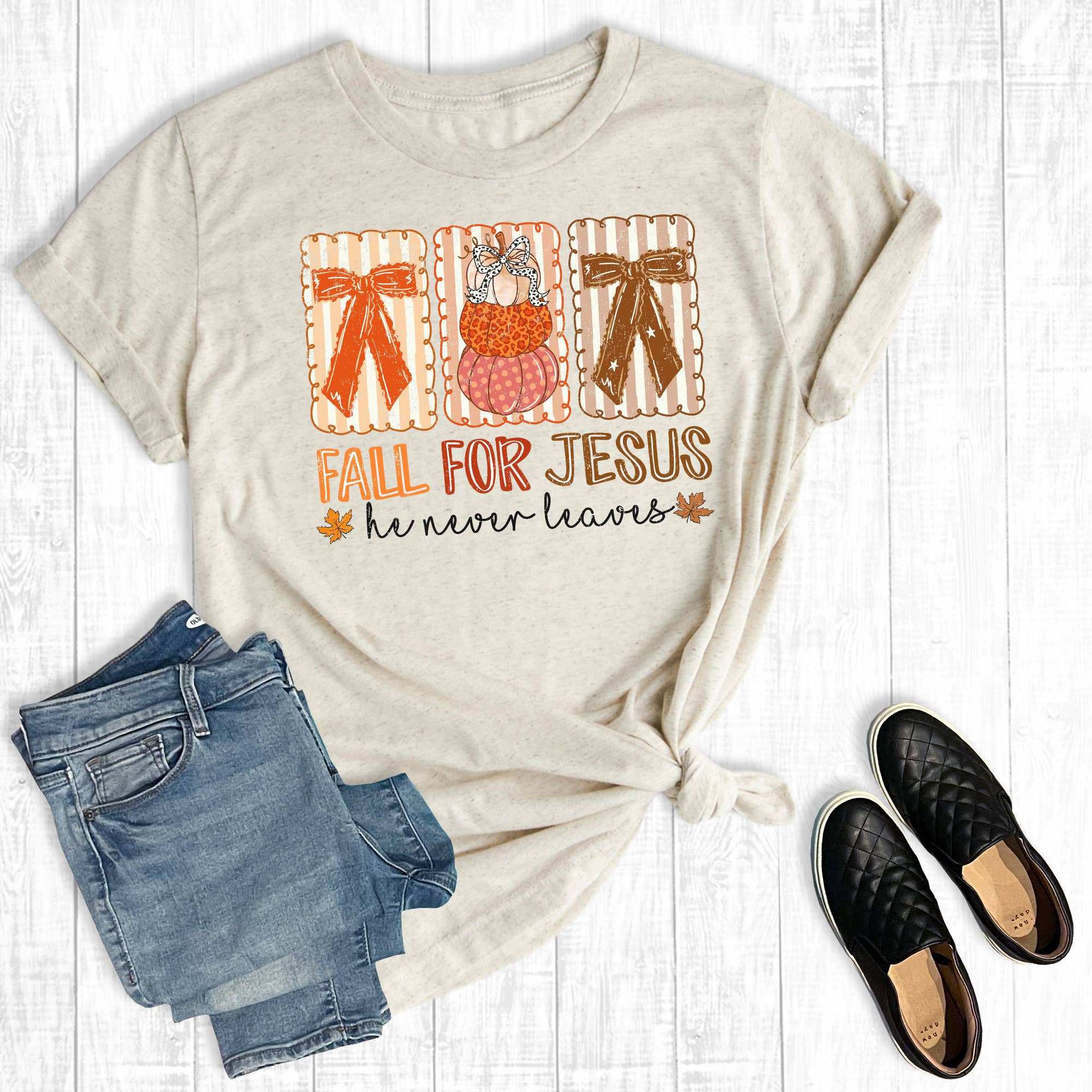 Faith Fall For Jesus Graphic Tee