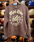 Night Rider Acid Wash Crew Neck Sweatshirt