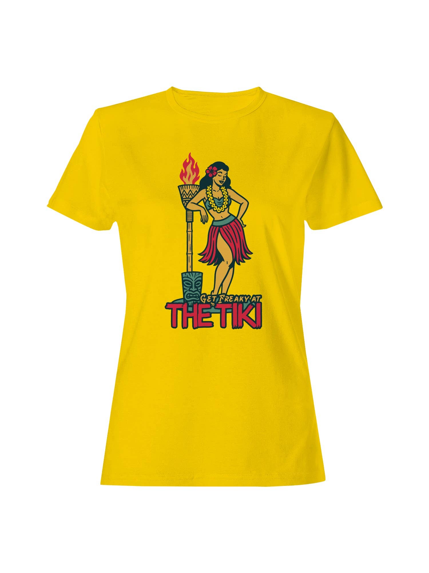 Tropical Tiki Vibes Design Women's T-Shirt
