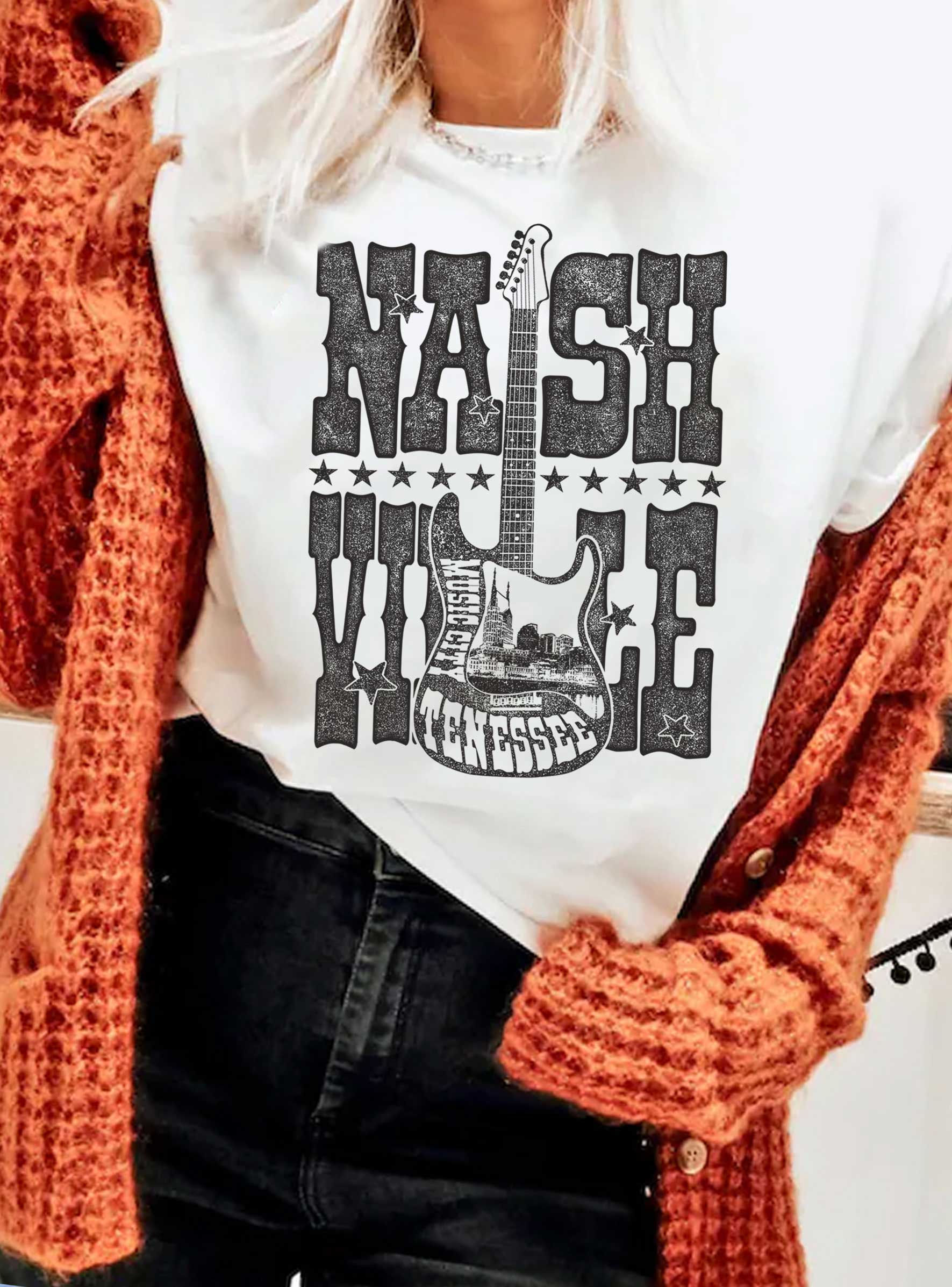 Nashville Guitar Night Graphic Tshirts