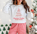 Christmas Sweatshirt, Christmas Apparel, Champagne
