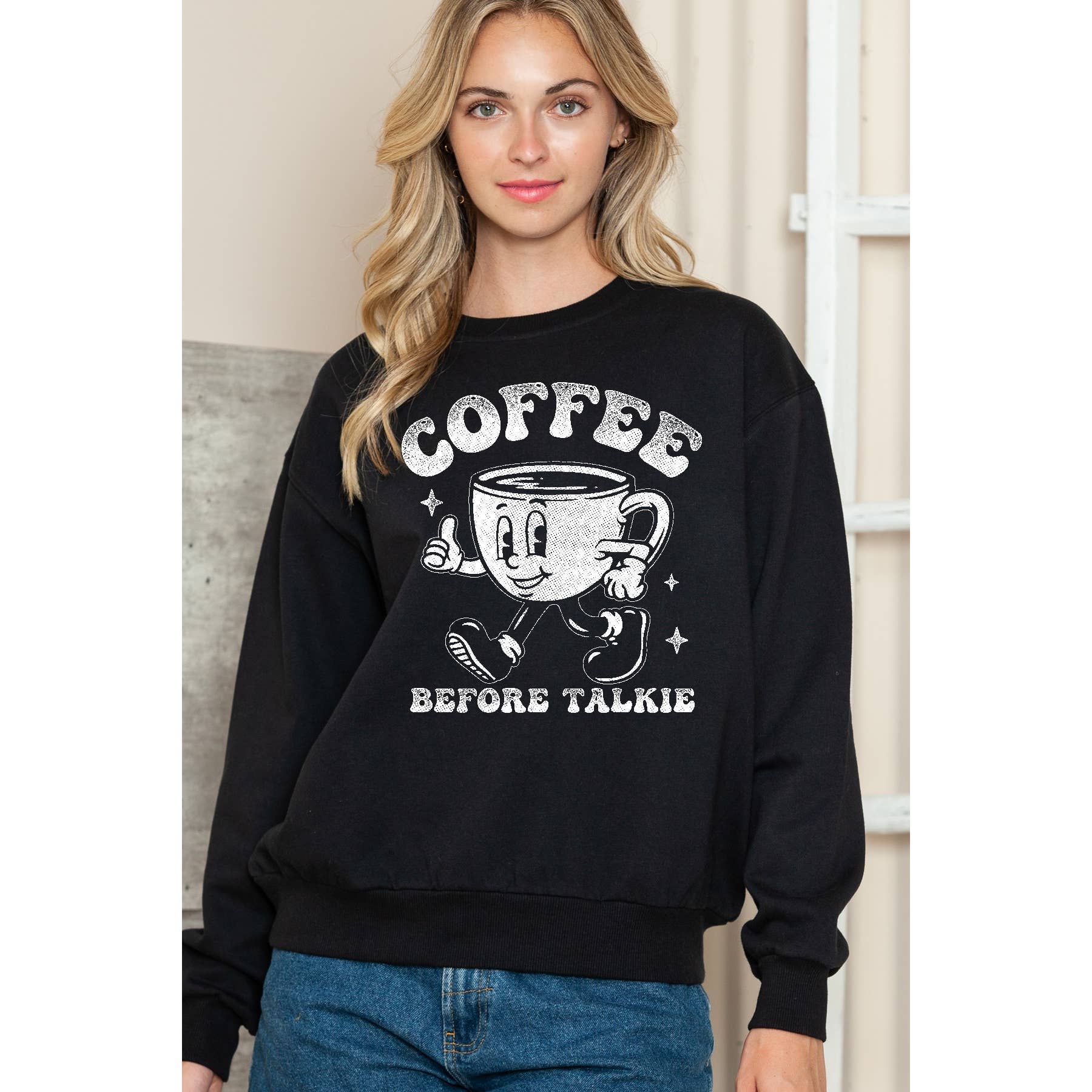 Coffee Beforetalkie - Crewneck Sweatshirt