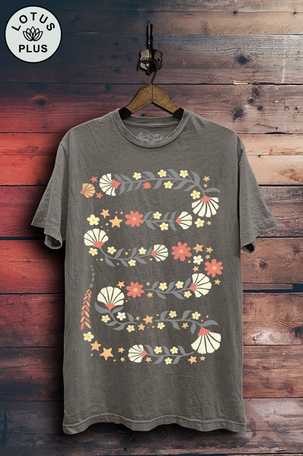 Snake Flowers Graphic Top