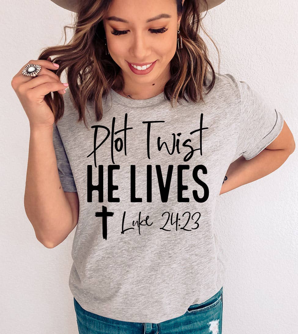 Plot Twist He - Christian Religious Easter Jesus God T-Shirt