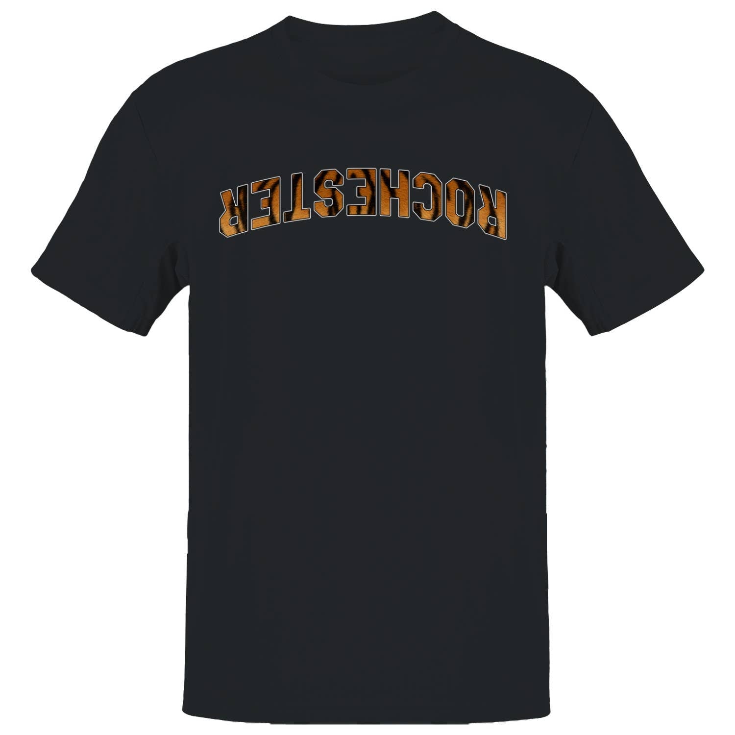Rochester Tiger Print Arch Design Men's T-Shirt