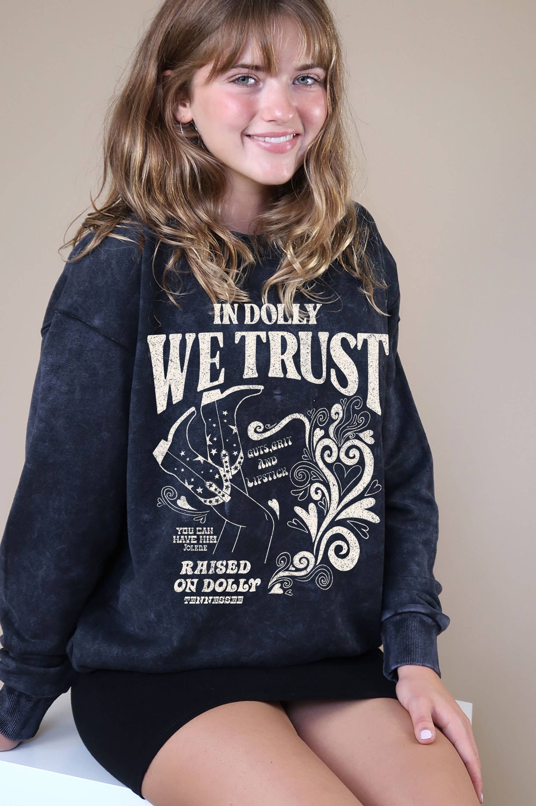 We Trust Mineral Graphic Brushed Sweatshirts
