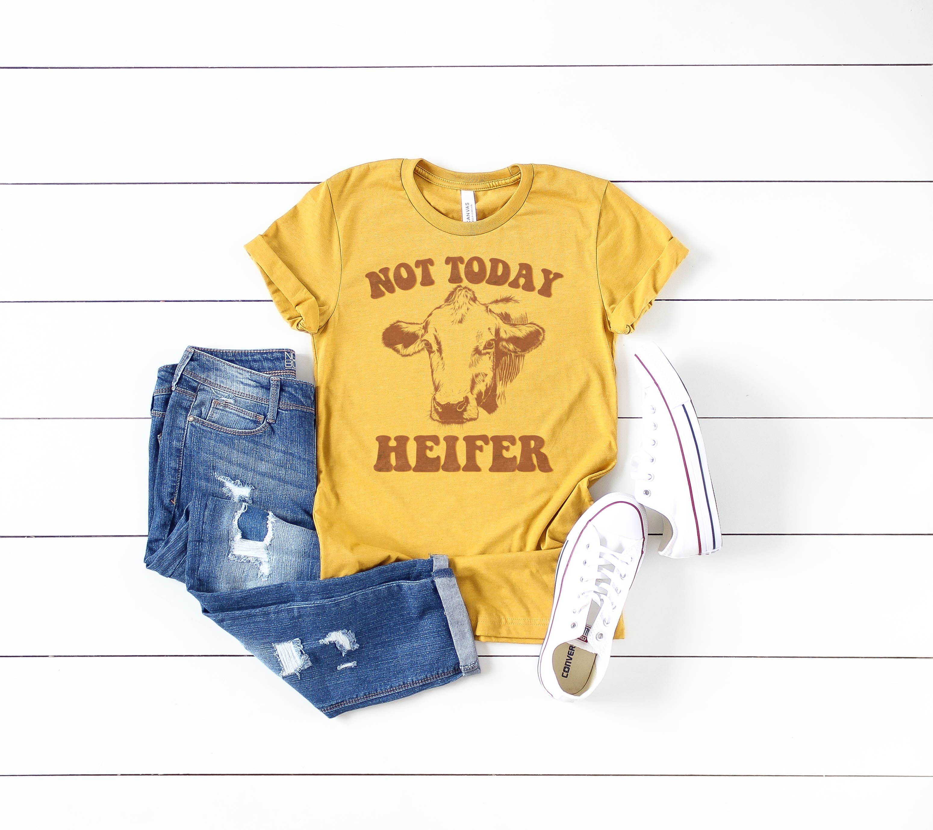 Not Today Heifer Women's Western Farm Graphic Tee