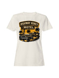Roadtrip USA Highway Honey Motel Retro Art Women's Tee