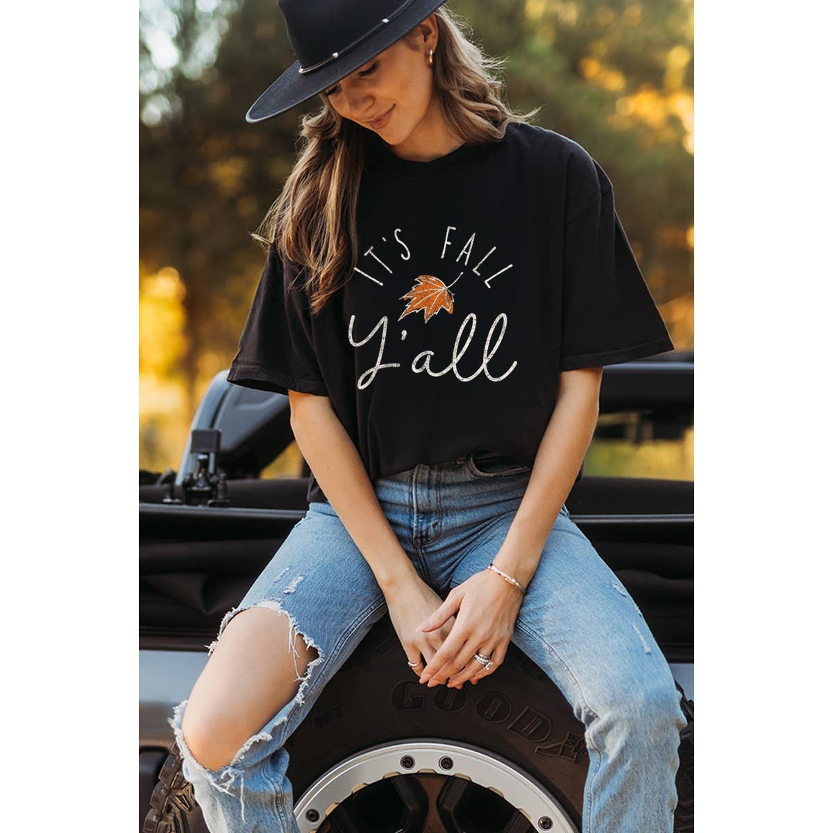 It Is Fall Yall  Vintage Graphic Regular Tee