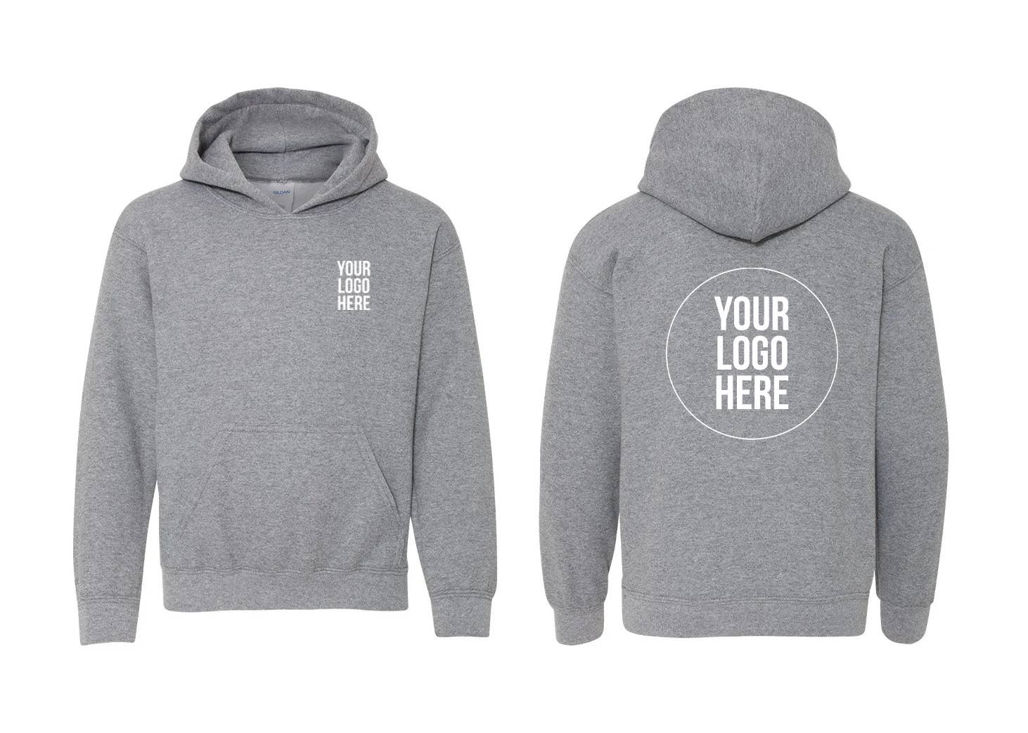 Custom Graphic Logo—Kids Gildan Pullover Youth's Hoodie