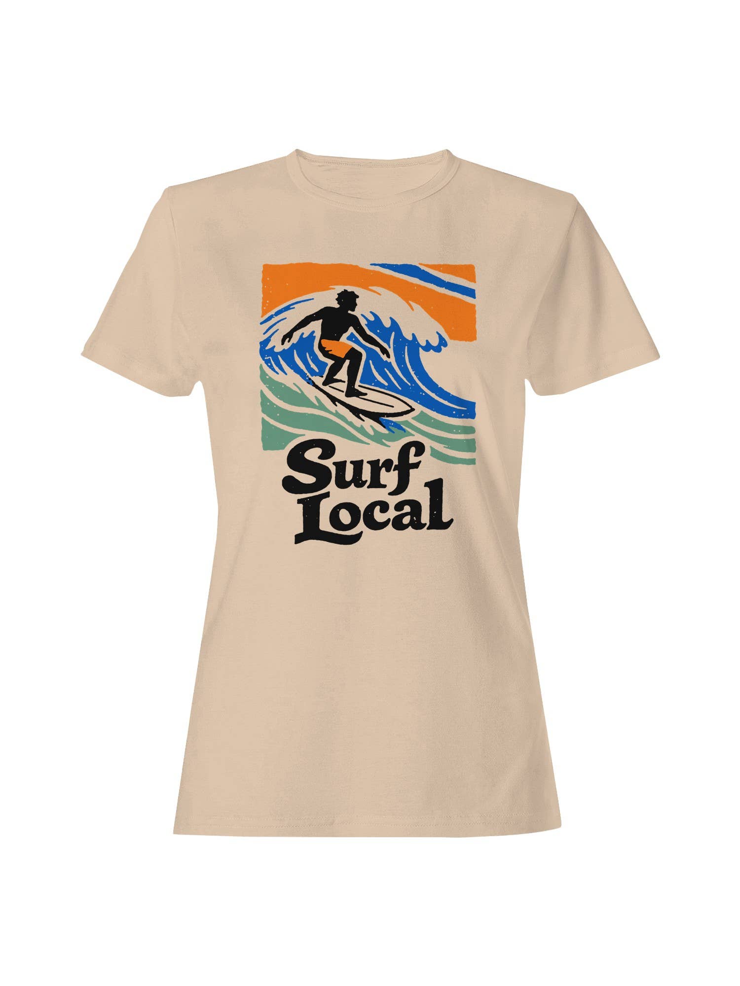 Surf Local Wave Rider Design Women's T-Shirt