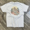 Take It Easy Desert Cactus On Silver Tee