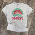 Social Anxiety Society On Ash Gray Tee