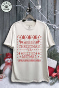 Merry Christmas Ya Filthy Animal Graphic Top