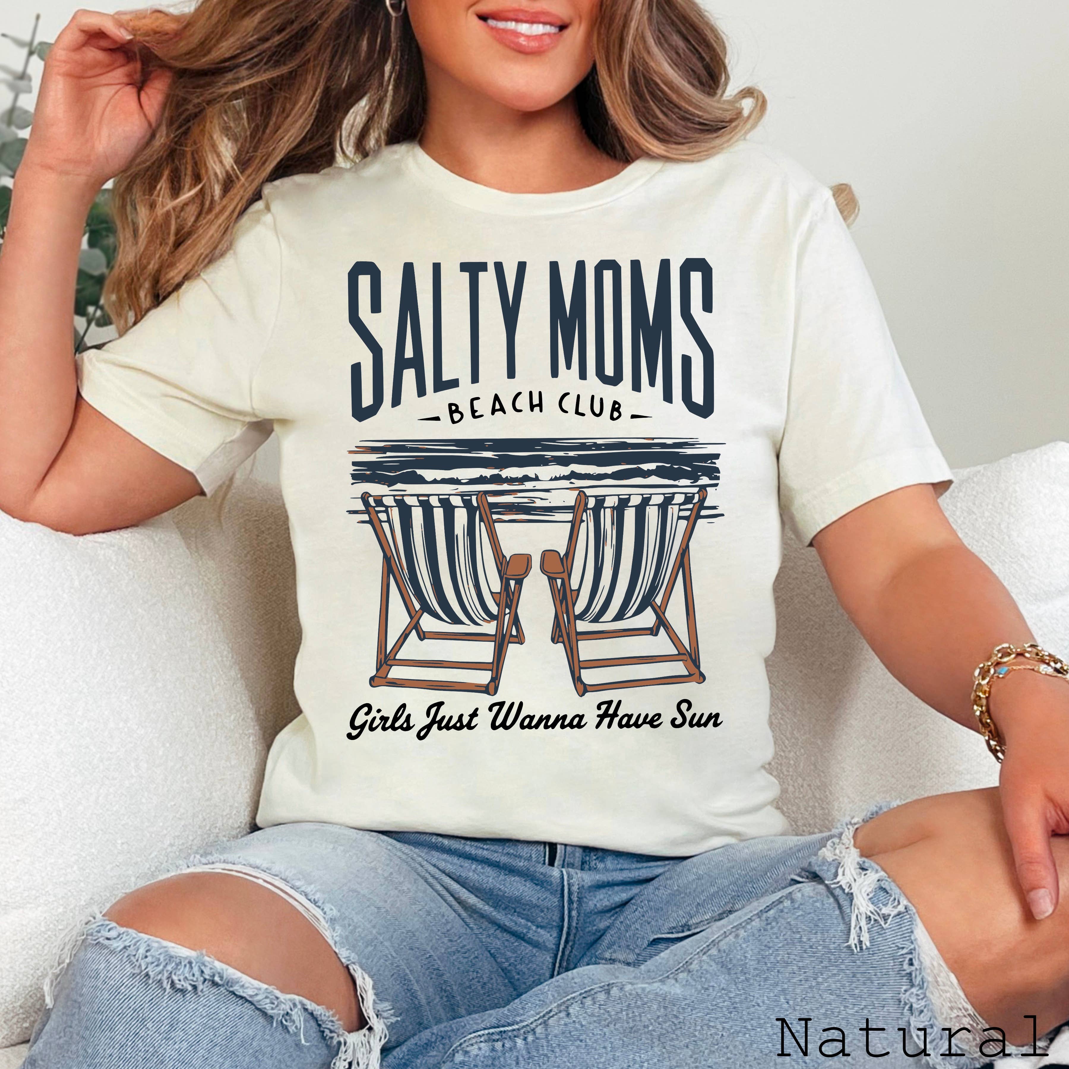 Salty Mom’S Beach Club Women’S Graphic Tee  | Bella Canvas