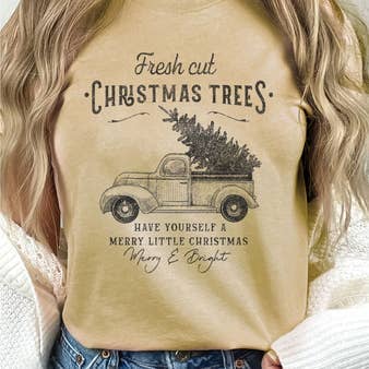 Fresh Cut Christmas Tree Graphic Tshirts
