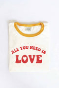 All You Need Is Love  Ringer Graphic T-Shirt