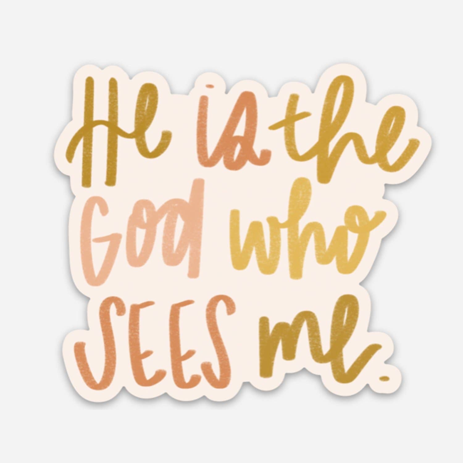 God Who Sees Me Sticker | Christian Sticker | Christian Gift