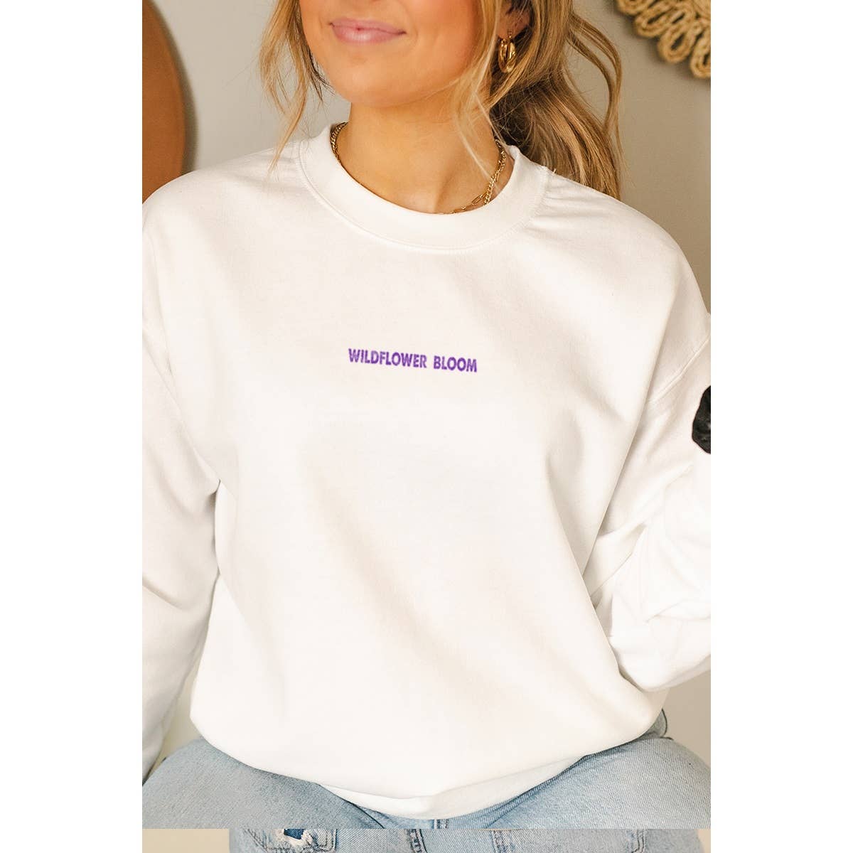 Wild Flower Bloom Vintage Graphic Sweatshirts