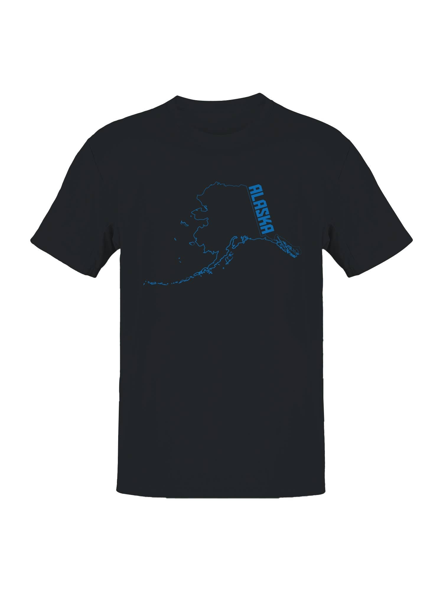 Alaska Hoodie Map Design Men's T-Shirt