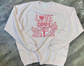 Love Cupid's Sweatshirt On Hanes Light Pink
