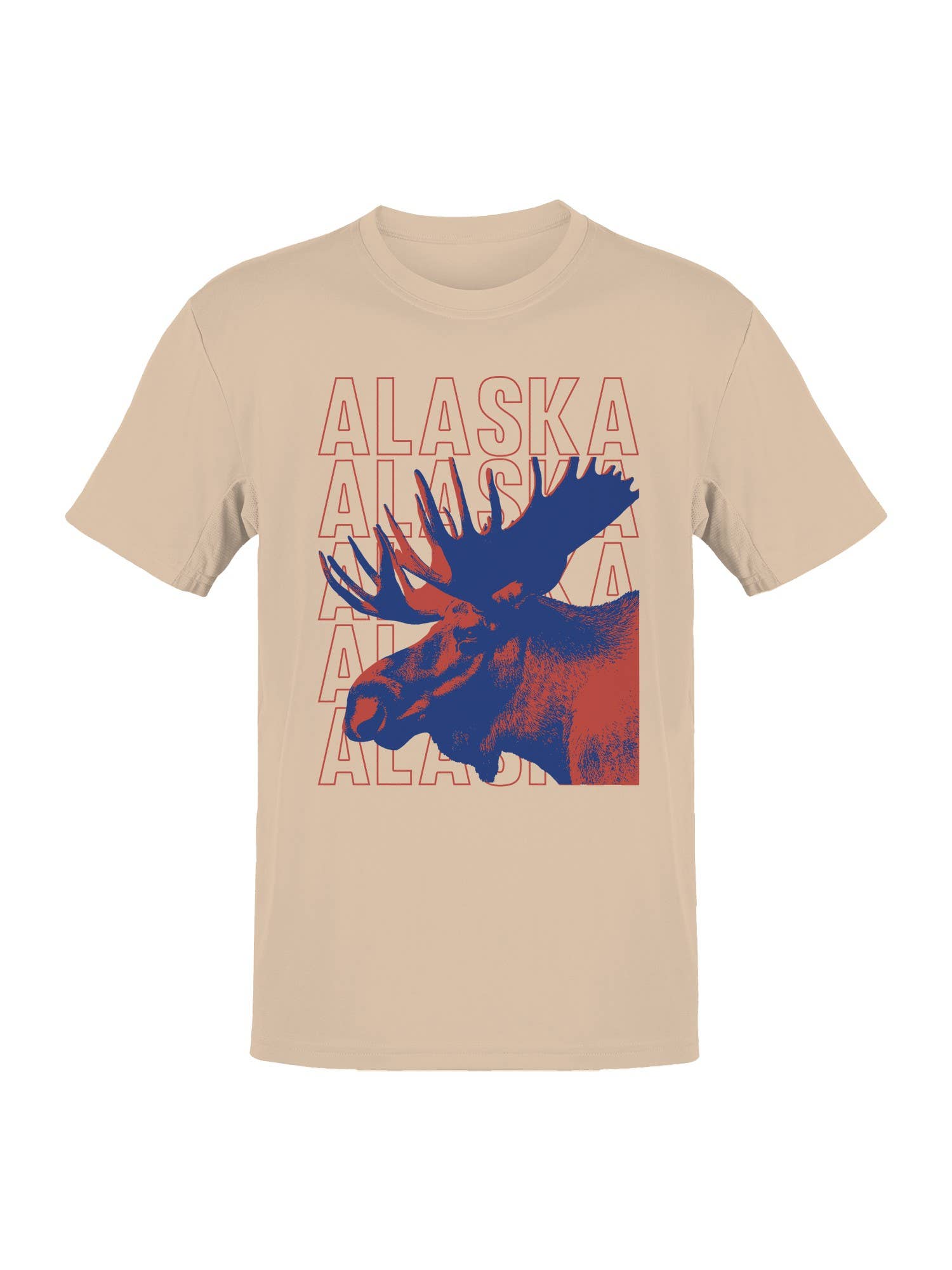 Alaska Moose Graphic Art Men's T-Shirt