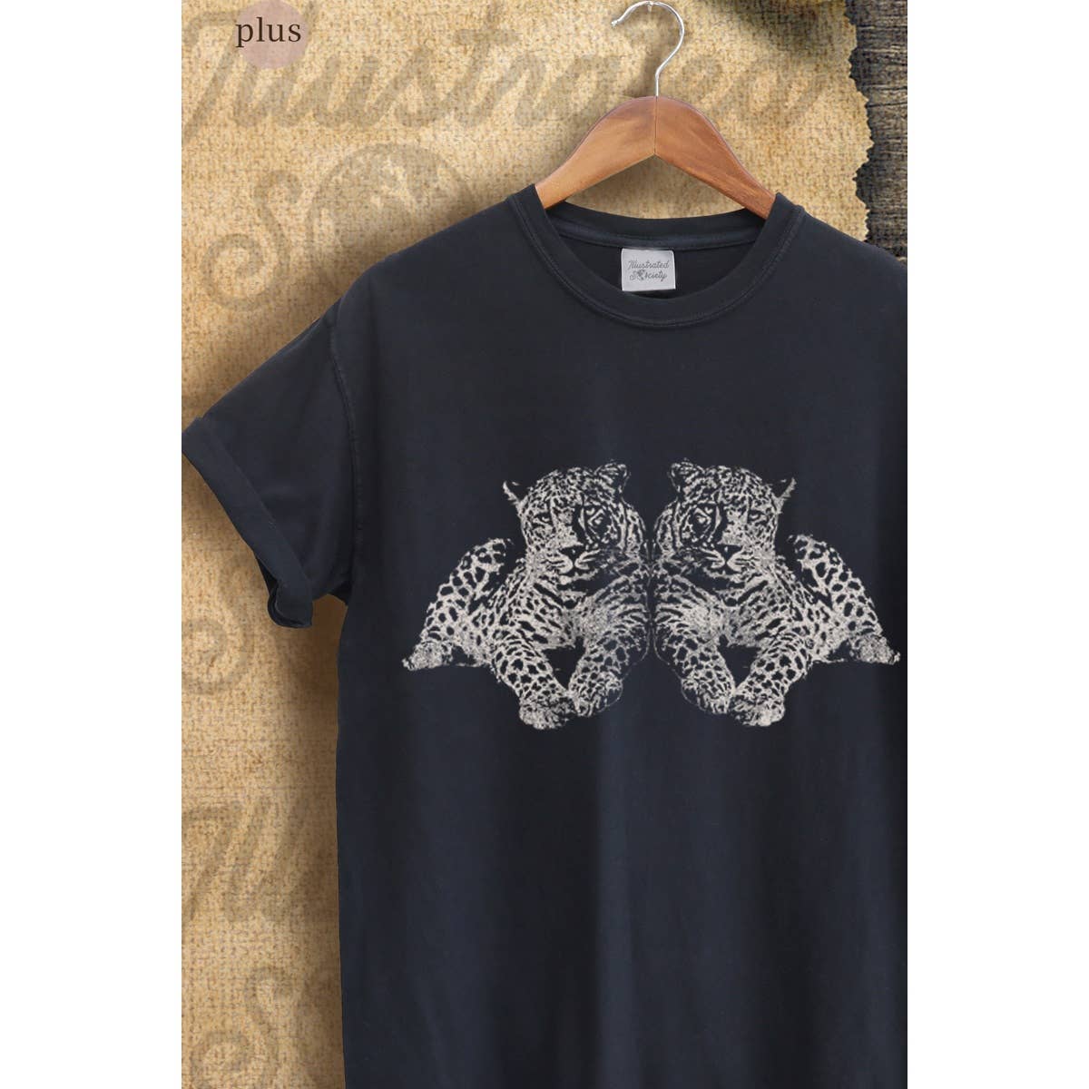 Twin Leopard Vintage Graphic Plus Tee