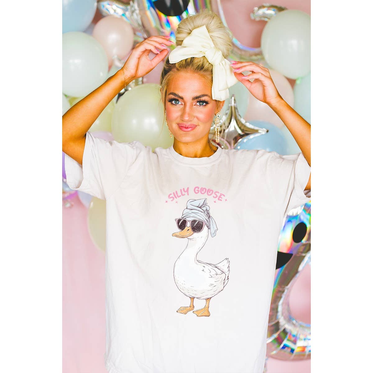 Silly Goose Graphic Oversized Tee