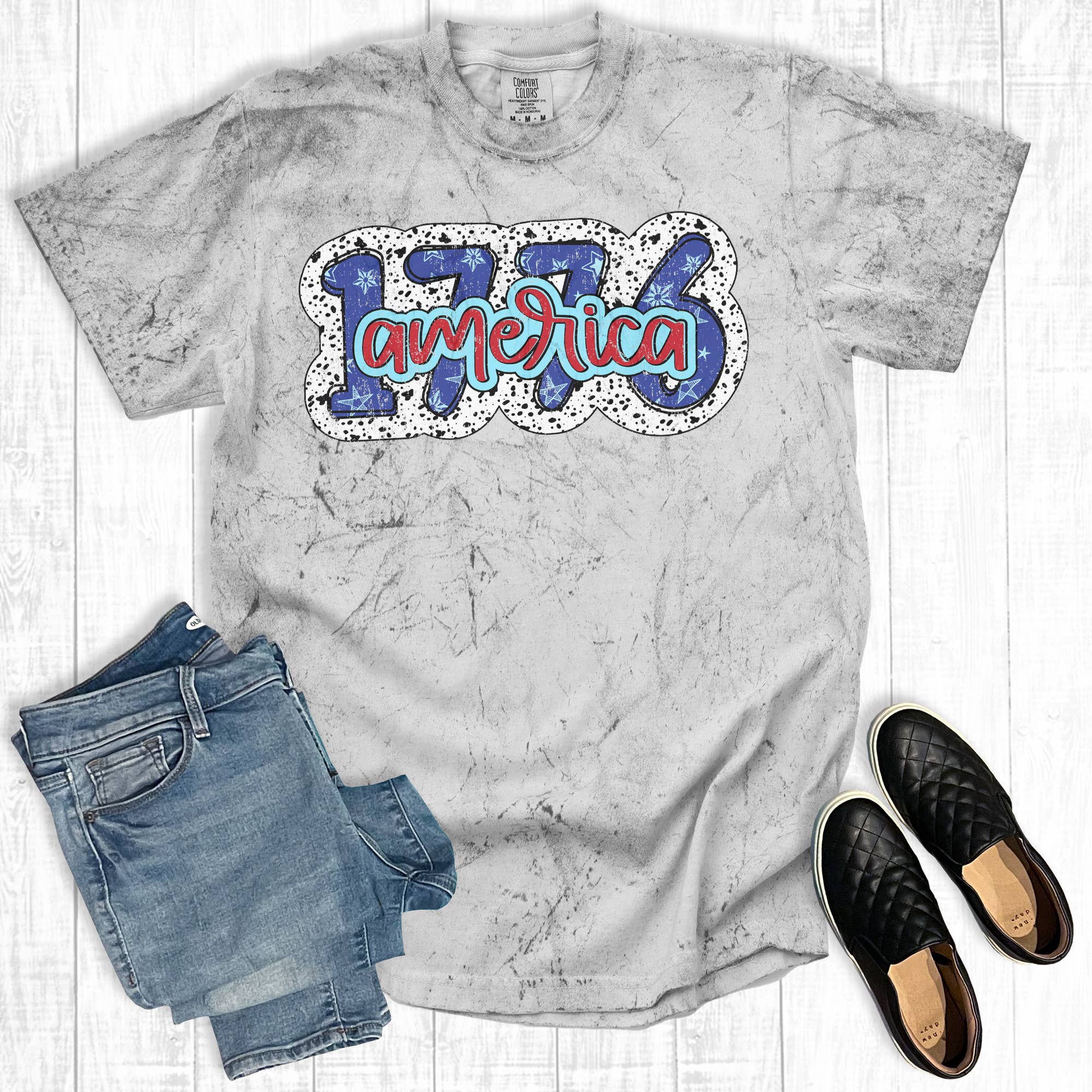 4th of July 1776 America Comfort Colors Graphic Tee