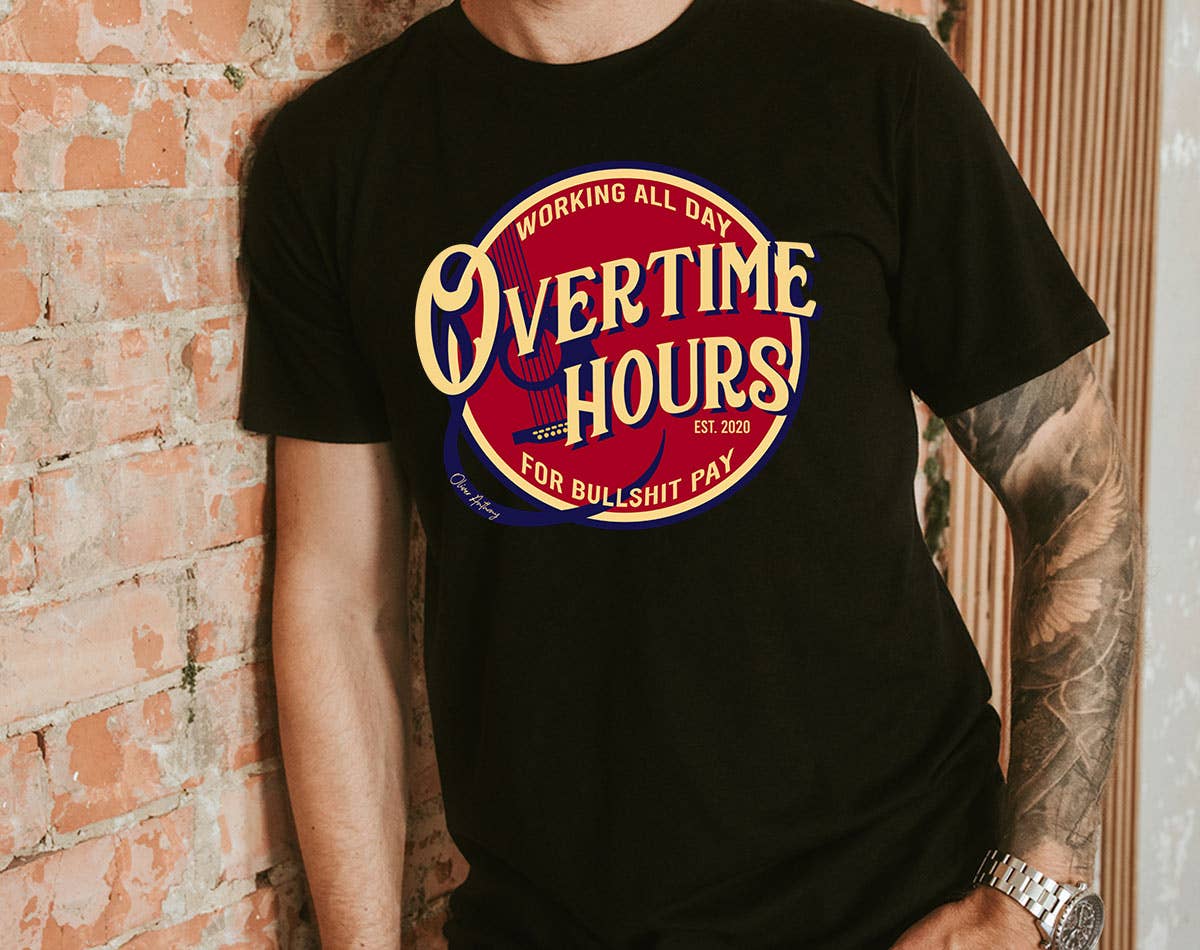 Overtime Hours Oliver Anthony Inspired - USA T-Shirt