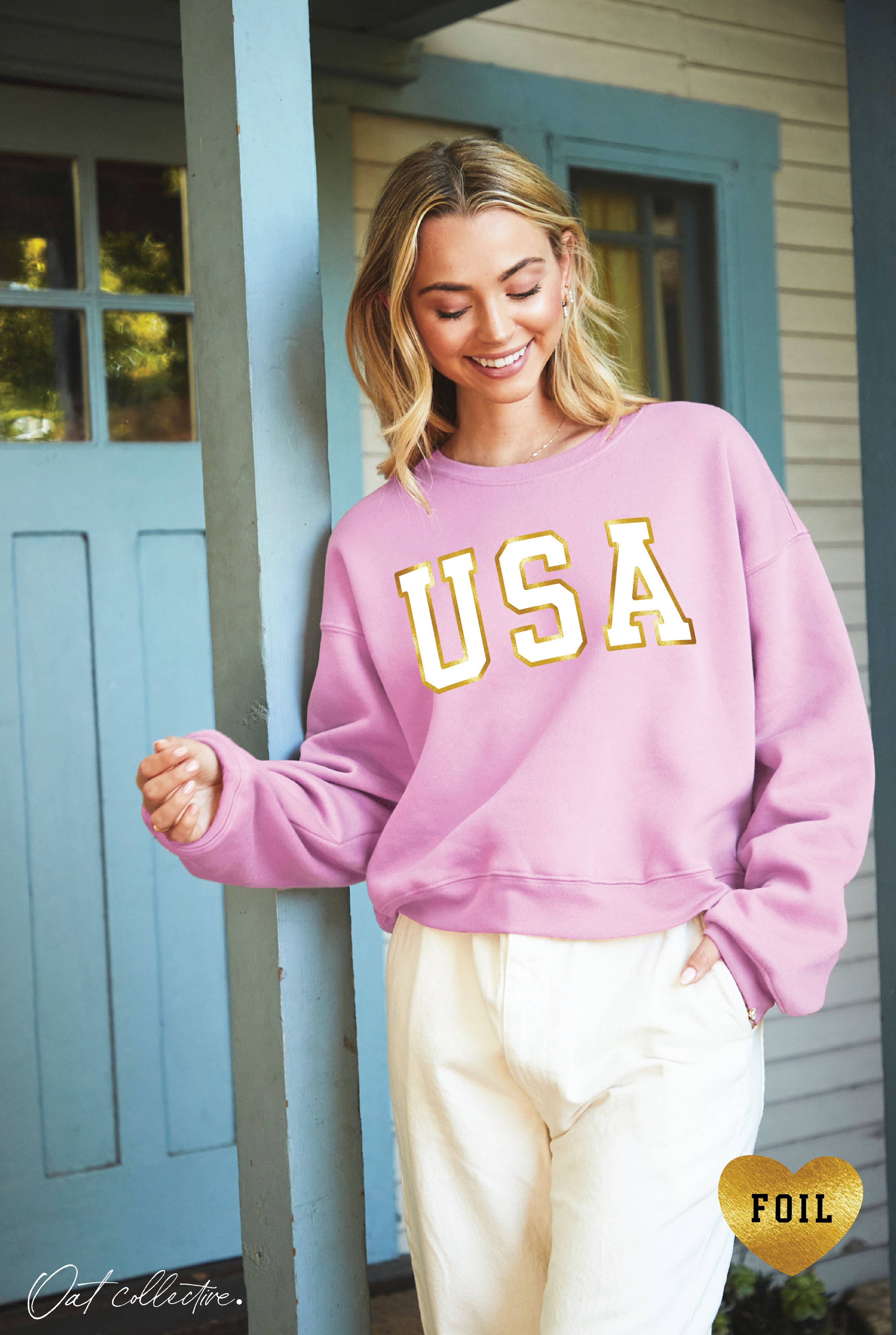 USA Foil Mid Graphic Sweatshirt