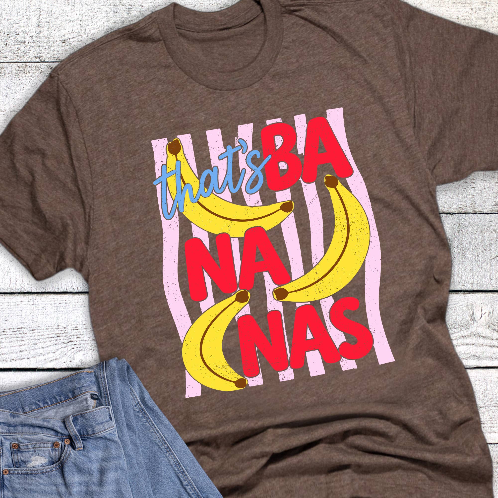 Retro Funny That's Bananas Graphic Tee