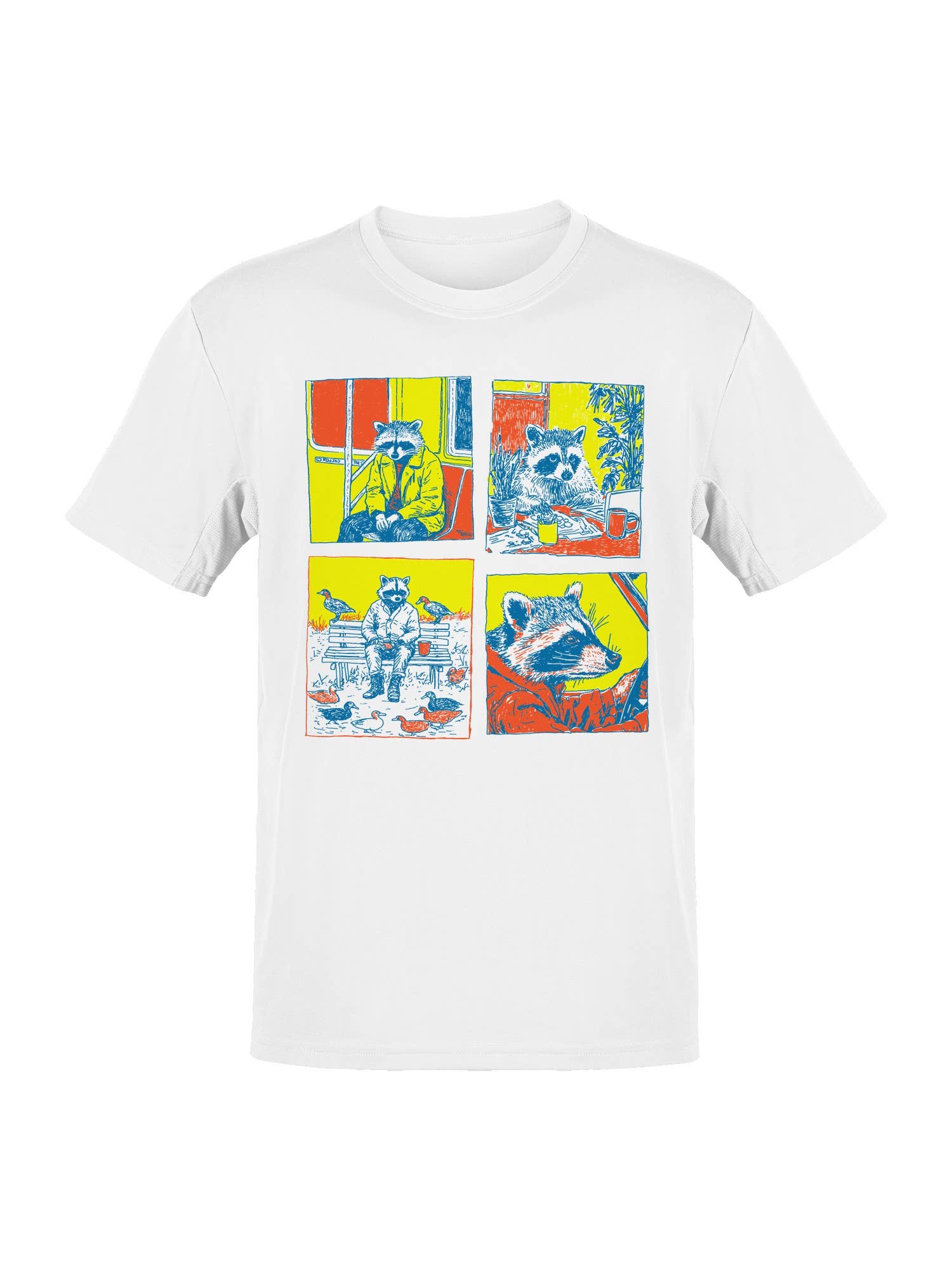 Melancholic Raccoon Vibes Art Men's T-Shirt
