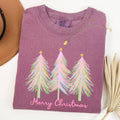 Merry Christmas, Pastel Trees, Winter, Santa, Xmas Tshirt