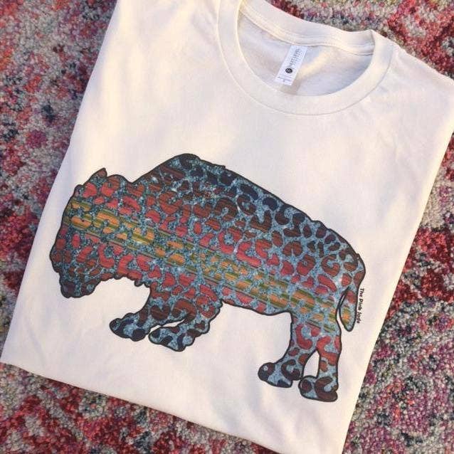 Leopard Glitter Buffalo On Natural