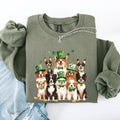 St Patrick's Dogs, St Patrick's Day, Shamrock, Sweatshirt