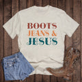 Western Faith Boots Jeans and Jesus Graphic Tee