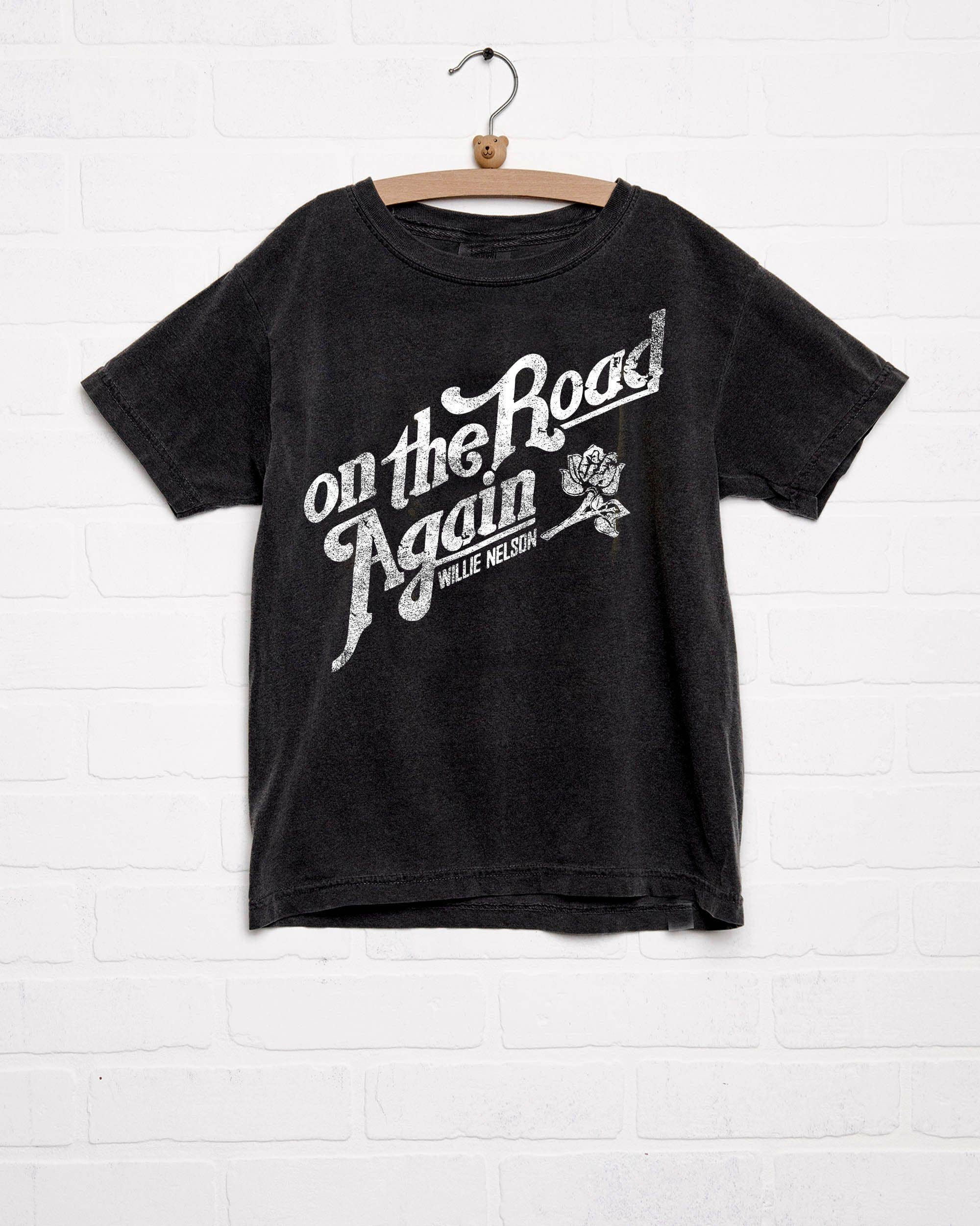 Children's Willie Nelson On the Road Again Black Tee