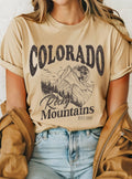 Colorado Rocky Mountains Night Graphic Tshirts